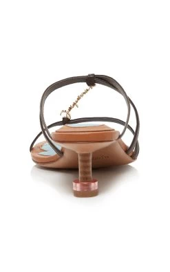 Jacquemus Basses Pralu Leather Sandals 8 Jacquemus Basses Pralu Leather Sandals -Lady Fashion Store jacquemus brown les sandales basses pralu 2