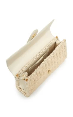 Jacquemus Le Bambino Long Leather And Rattan Bag -Lady Fashion Store jacquemus ivory le bambino long osier 3