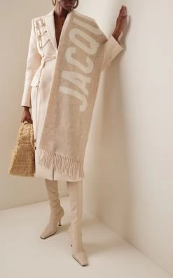 Jacquemus Logo Wool Scarf