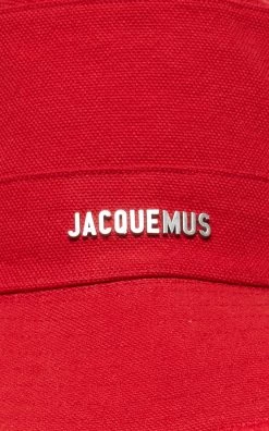 Jacquemus Le Bob Artichaut Cotton Hat 9 Jacquemus Le Bob Artichaut Cotton Hat -Lady Fashion Store jacquemus red le bob artichaut 3 3