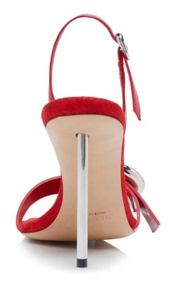 Jacquemus Regalo Leather Sandals -Lady Fashion Store jacquemus red les sandales regalo haute 2