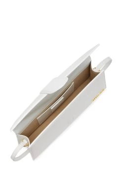 Jacquemus Le Bambino Long Leather Shoulder Bag -Lady Fashion Store jacquemus white le bambidou long cotton shoulder bag 3