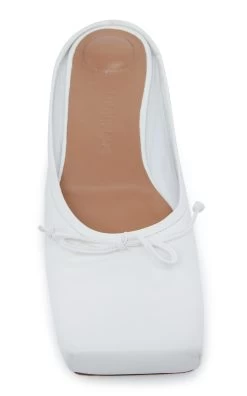 Jacquemus Leather Ballet Mules 9 Jacquemus Leather Ballet Mules -Lady Fashion Store jacquemus white les mules plates ballet 3