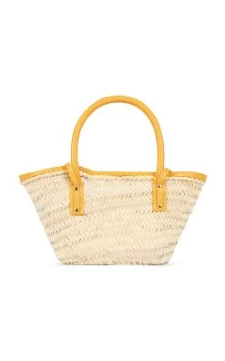 Jacquemus Le Petite Panier Soli Raffia Basket Tote -Lady Fashion Store jacquemus yellow le petit panier soli 3