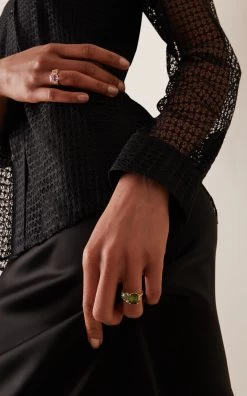 18K Yellow Gold Tourmaline Ring