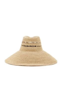 Harlow Raffia Hat -Lady Fashion Store janessa leone brown harlow 2
