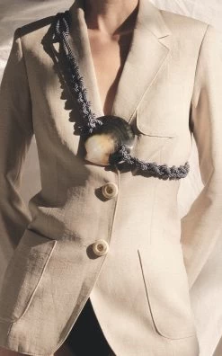 Mother Of Pearl Braided Belt