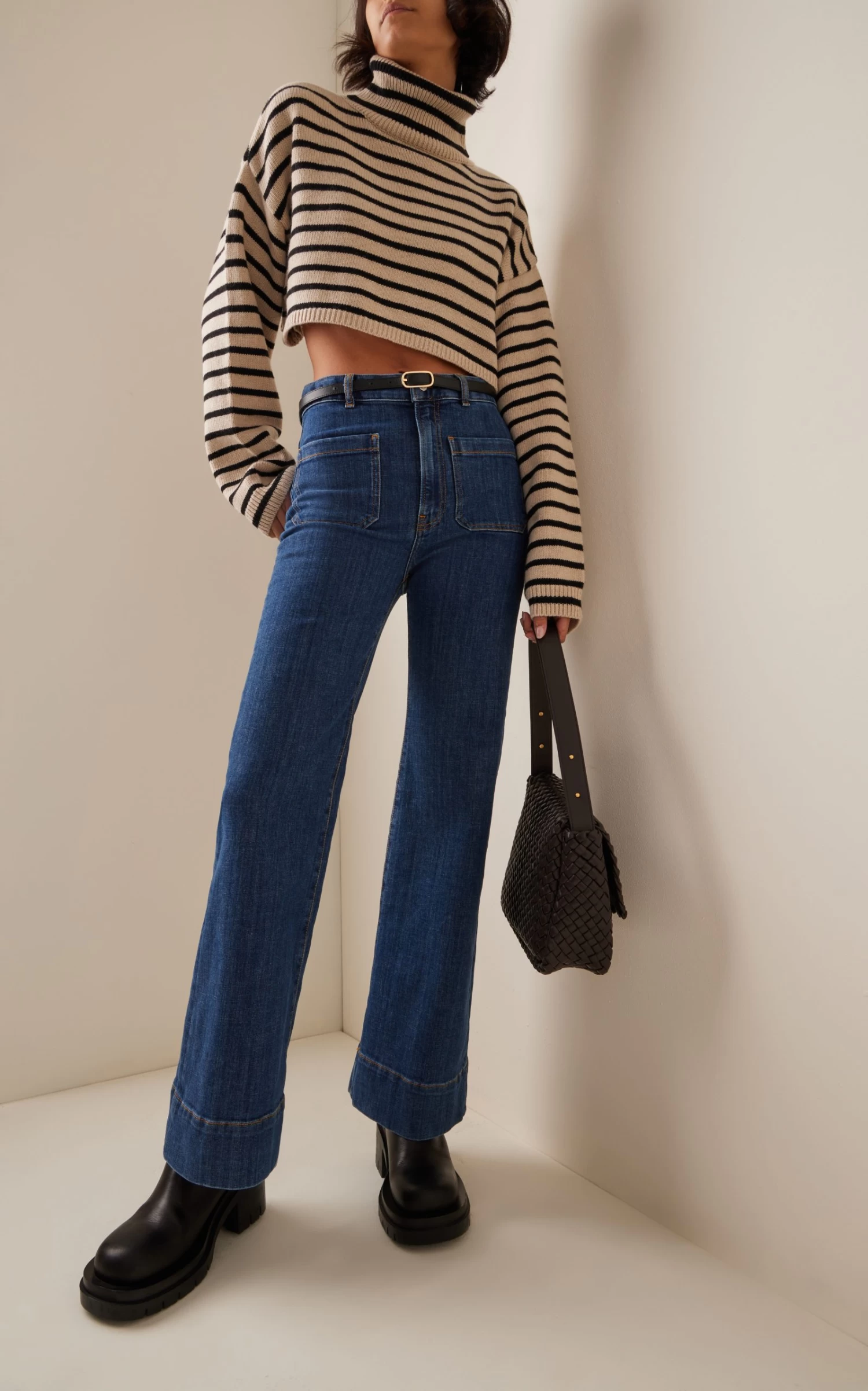 St Monica Stretch High-Rise Flared-Leg Jeans 3 St Monica Stretch High-Rise Flared-Leg Jeans