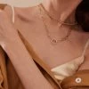 The Charm Chain 18K Yellow Gold And Diamond Necklace -Lady Fashion Store jenna blake gold charm chain with diamond clasp