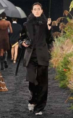 Jil Sander Ballet Crystal Flats -Lady Fashion Store jil sander black ballet crystal flats 7