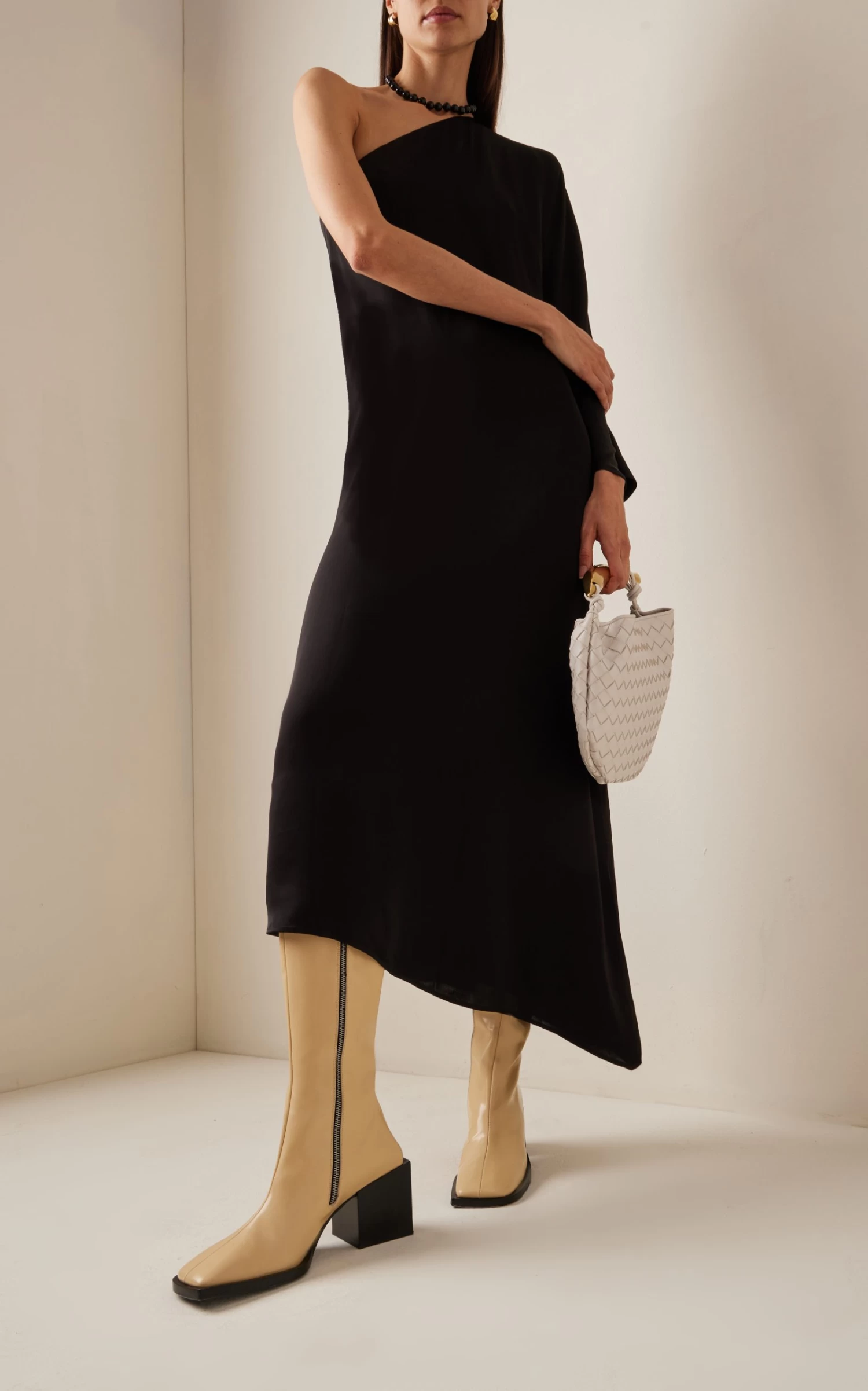 Jil Sander Abrasivato Leather Knee Boots 3 Jil Sander Abrasivato Leather Knee Boots