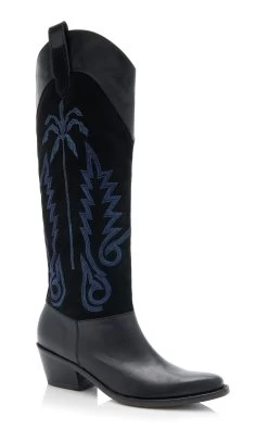 JOHANNA ORTIZ Edge Of The World Leather Boots -Lady Fashion Store johanna ortiz black edge of the world leather boots 3