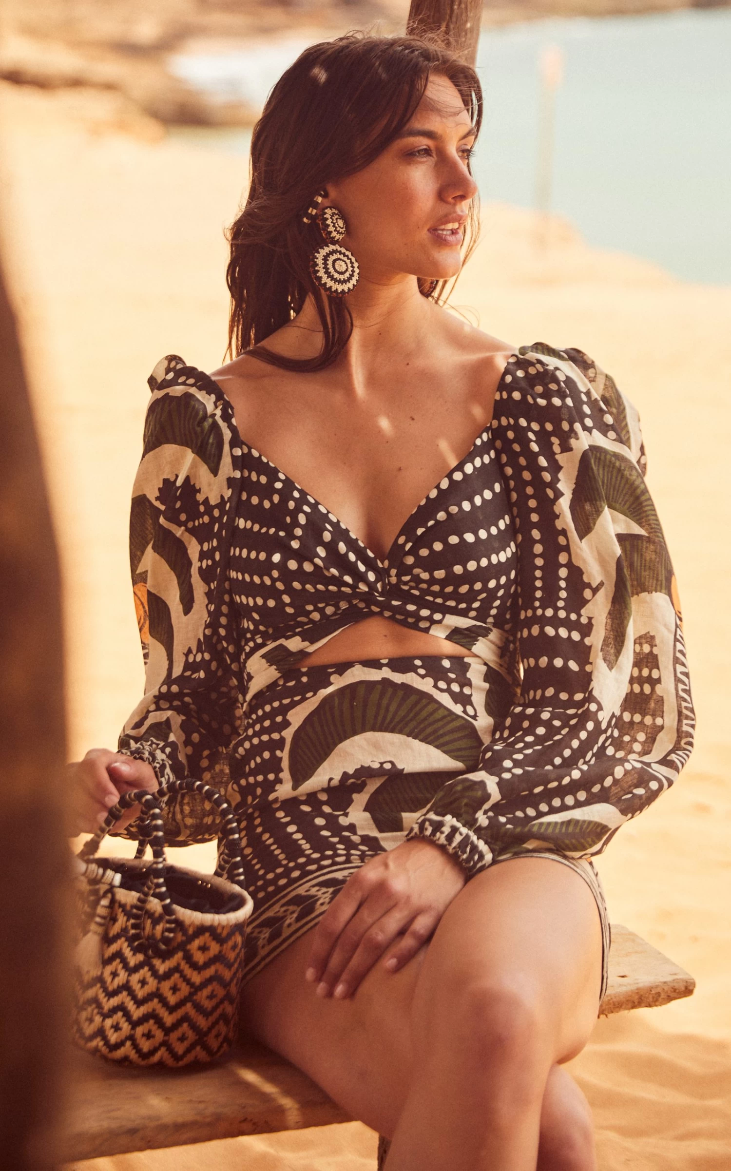 JOHANNA ORTIZ Iraca Palm Beaded Earrings 5 JOHANNA ORTIZ Iraca Palm Beaded Earrings - Image 3