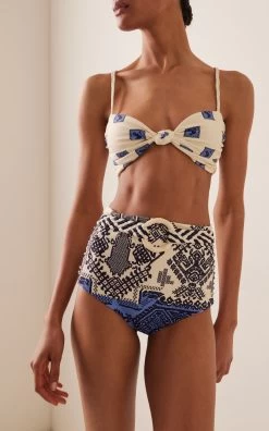 JOHANNA ORTIZ Andean Cobalt Cumbi Bikini Bottom