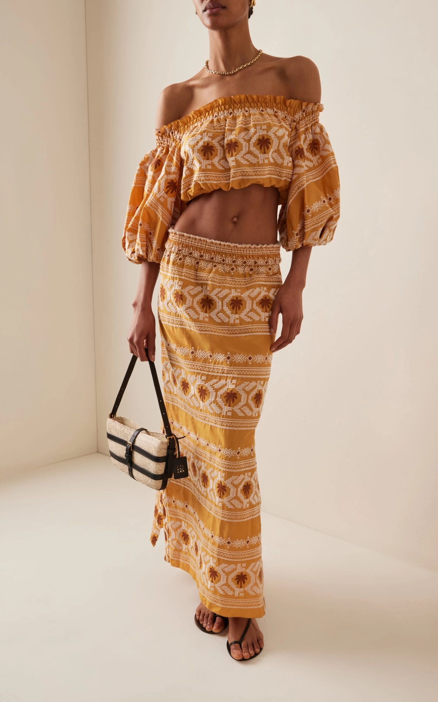 JOHANNA ORTIZ Cañaveral Embroidered Cotton-Blend Crop Top 4 JOHANNA ORTIZ Cañaveral Embroidered Cotton-Blend Crop Top - Image 2