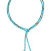 Gold-Filled, Turquoise, Pyrite And Pearl Necklace -Lady Fashion Store joie digiovanni blue turquoise and pyrite ombre classic gemstone lariat