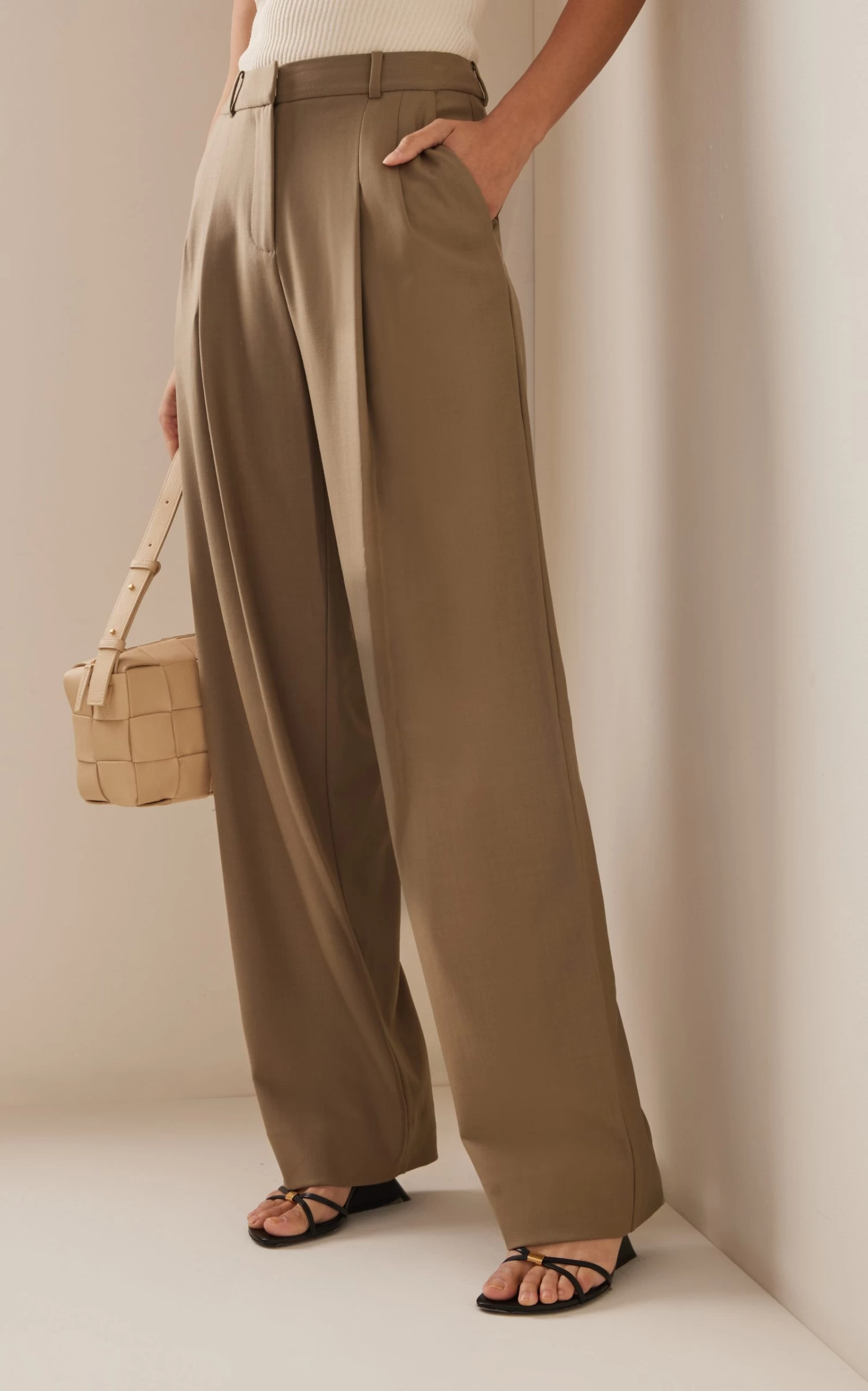Felice Pleated Twill Relaxed Pants 4 Felice Pleated Twill Relaxed Pants - Image 2