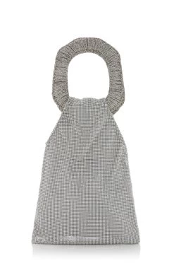 Myla Frame Market Crystal Tote -Lady Fashion Store jonathan simkhai silver myla frame market crystal tote 2