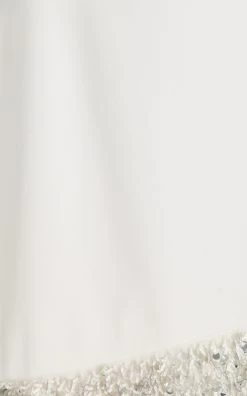 Dua Embellished Crepe Mini Skirt -Lady Fashion Store jonathan simkhai white dua embelishment crepe mini skirt 3