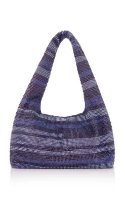 Mini Crystal Mesh Bag -Lady Fashion Store kara purple mini crystal mesh armpit bag 2 2