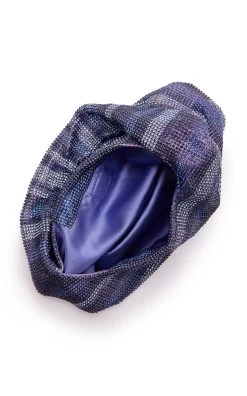 Mini Crystal Mesh Bag -Lady Fashion Store kara purple mini crystal mesh armpit bag 2 3