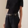 Bambi Skinny Leather Belt 2 Bambi Skinny Leather Belt -Lady Fashion Store khaite black bambi skinny belt with gold hardware