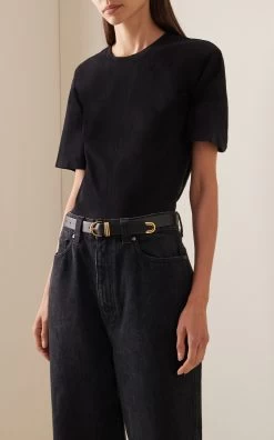 Bambi Skinny Leather Belt