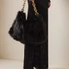 Clara Shearling Chain Shoulder Bag