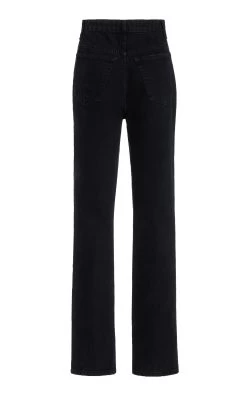 Danielle High-Rise Stovepipe Jeans 8 Danielle High-Rise Stovepipe Jeans -Lady Fashion Store khaite black danielle high rise stovepipe jeans 2