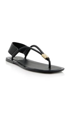 Devoe Leather Sandals 9 Devoe Leather Sandals -Lady Fashion Store khaite black devoe leather sandals 3