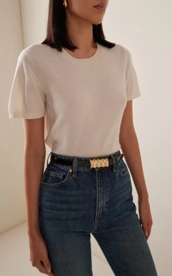 Julius Small Patent Leather Belt