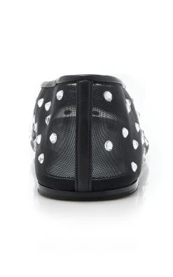 Marcy Crystal-Embellished Mesh Flats 8 Marcy Crystal-Embellished Mesh Flats -Lady Fashion Store khaite black marcy flats 2