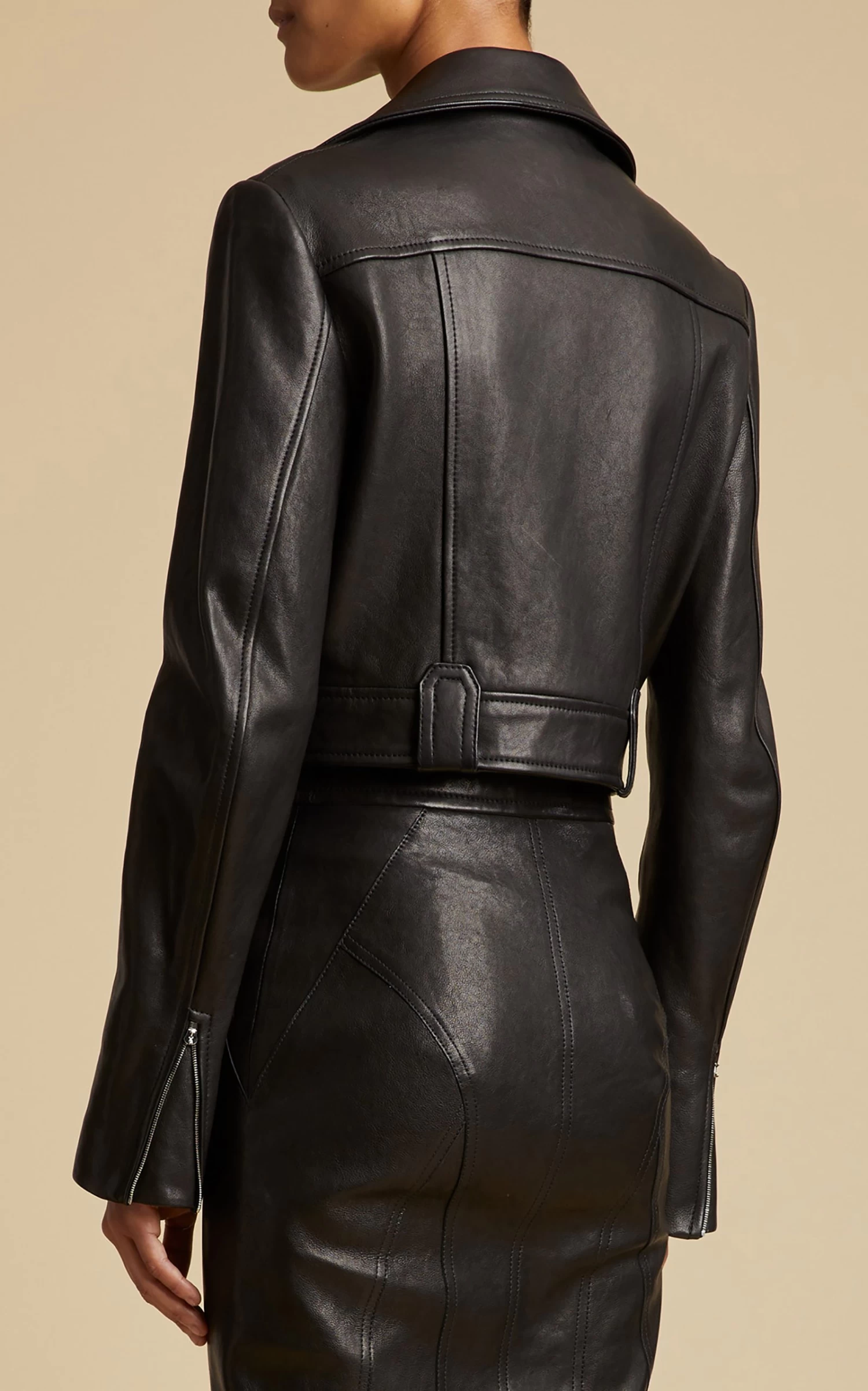 Nuellen Leather Biker Jacket 4 Nuellen Leather Biker Jacket - Image 2