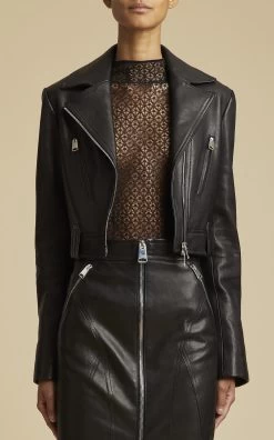 Nuellen Leather Biker Jacket