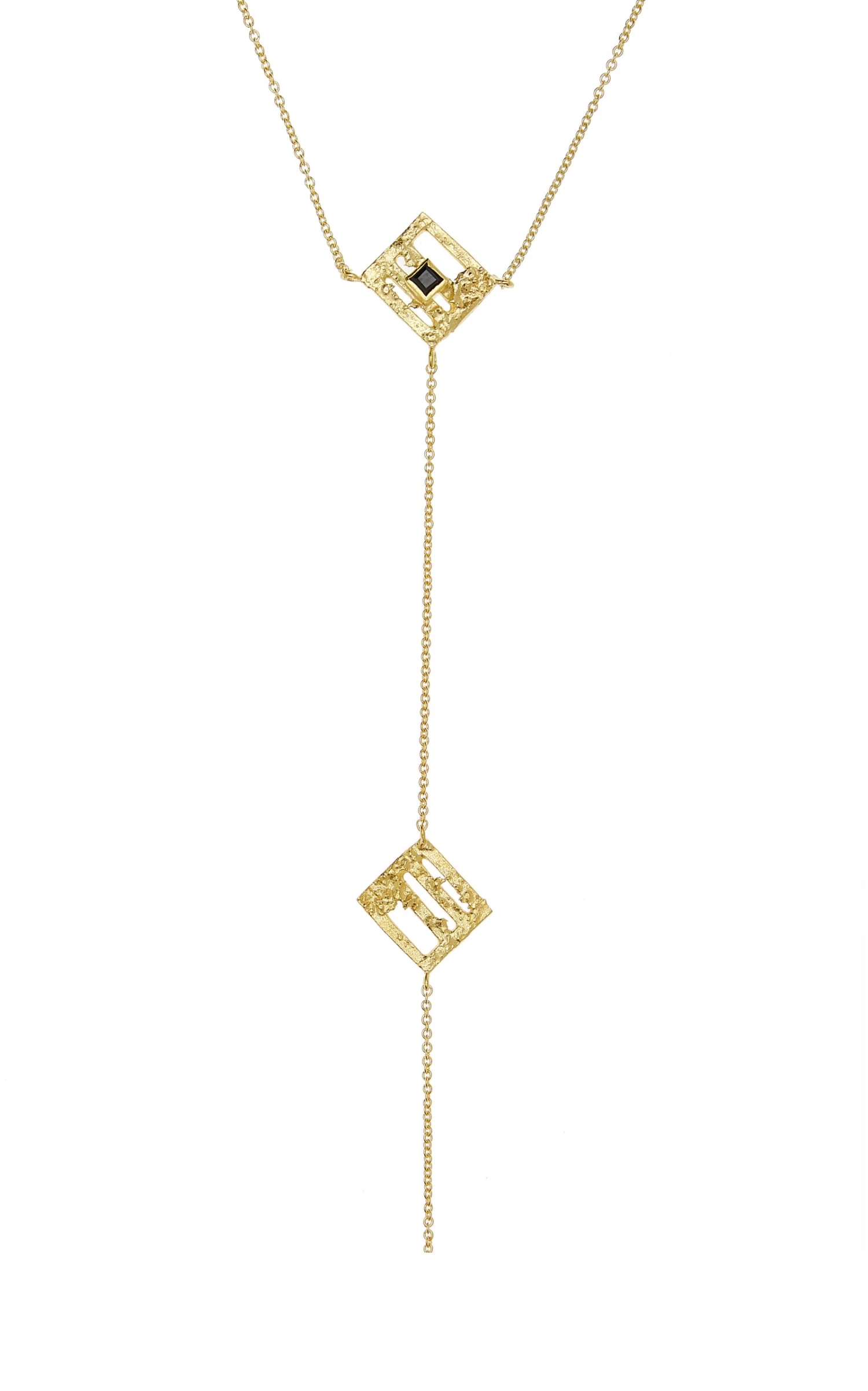 X Elhanati 24K Gold-Plated Lariat Necklace 4 X Elhanati 24K Gold-Plated Lariat Necklace - Image 2