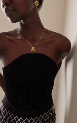 X Elhanati Short 24K Gold-Plated Necklace