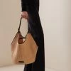 Lotus Medium Raffia Bag -Lady Fashion Store khaite neutral lotus medium raffia bag