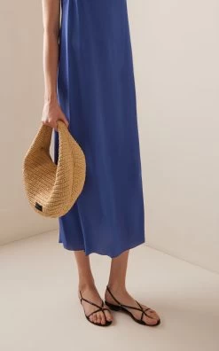 Olivia Medium Raffia Hobo Bag