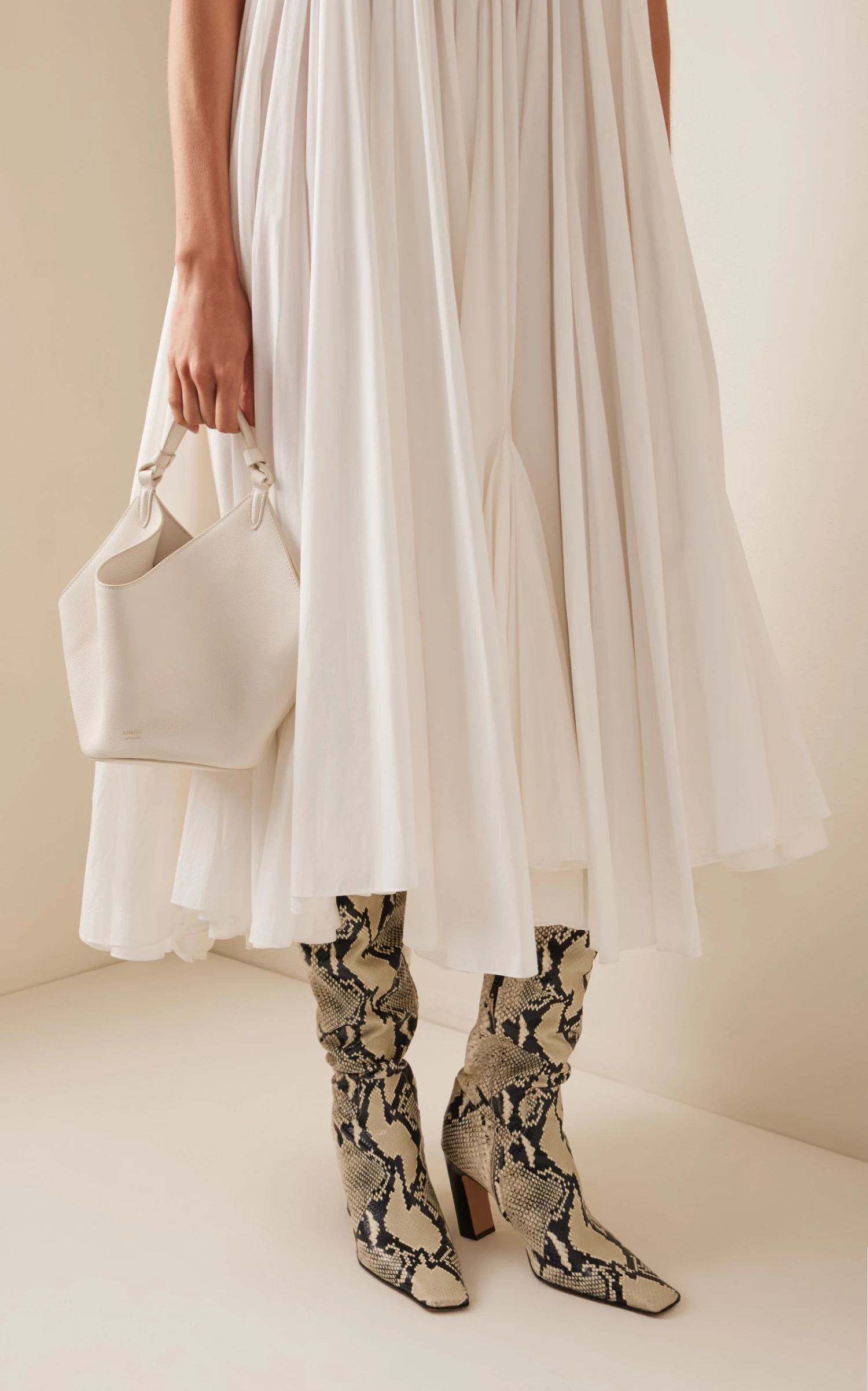 Lotus Mini Leather Tote Bag 3 Lotus Mini Leather Tote Bag