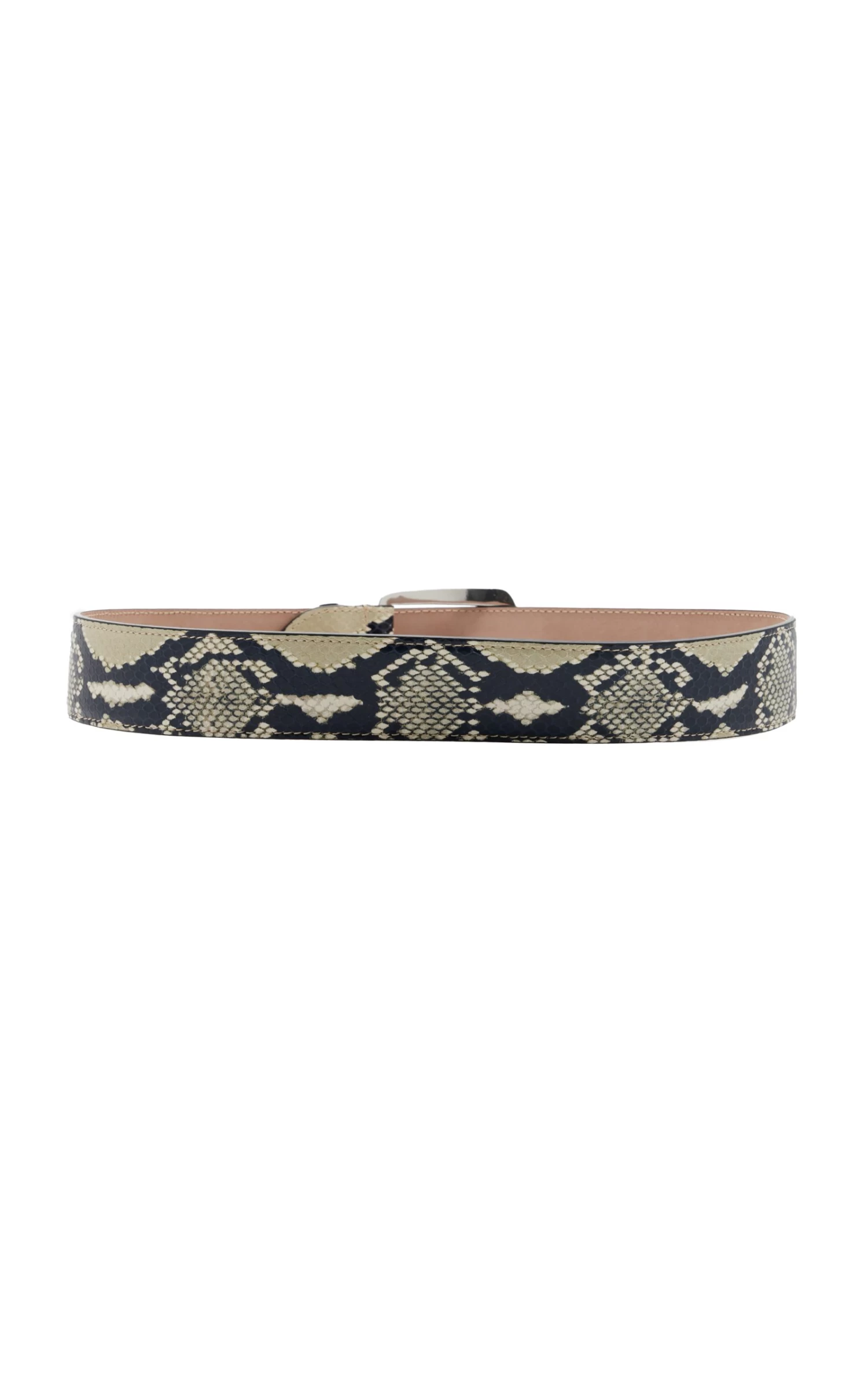 Bruno Snake-Embossed Leather Belt 4 Bruno Snake-Embossed Leather Belt - Image 2