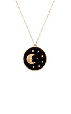 Mini Day And Night Cosmic Love 18K Gold Pendant -Lady Fashion Store l atelier nawbar multi mini day and night cosmic love 18k gold pendant 2