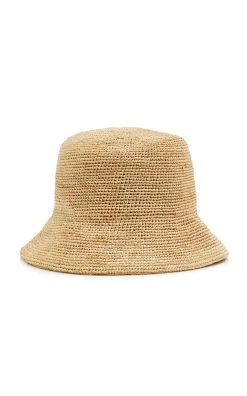 Inca Raffia Bucket Hat 8 Inca Raffia Bucket Hat -Lady Fashion Store lack of color neutral inca bucket 2
