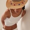 The Desert Beaded Straw Cowboy Hat -Lady Fashion Store lack of color neutral the desert cowboy by the sea