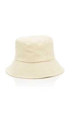 Wave Cotton-Canvas Bucket Hat 9 Wave Cotton-Canvas Bucket Hat -Lady Fashion Store lack of color neutral wave cotton canvas bucket hat 2
