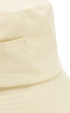 Wave Cotton-Canvas Bucket Hat 11 Wave Cotton-Canvas Bucket Hat -Lady Fashion Store lack of color neutral wave cotton canvas bucket hat 4