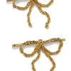 Jodie Chain Bow Bobbi Pin Set -Lady Fashion Store lelet ny gold jodie chain bow bobbi