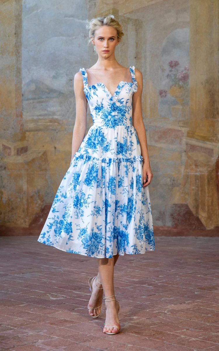 Ragazza Tiered Corset Cotton Midi Dress 3 Ragazza Tiered Corset Cotton Midi Dress