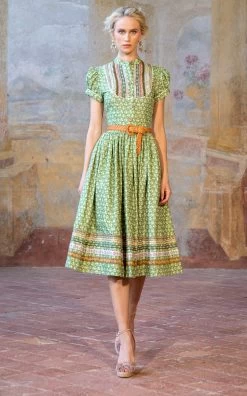 Gretl Printed Cotton Midi Dress