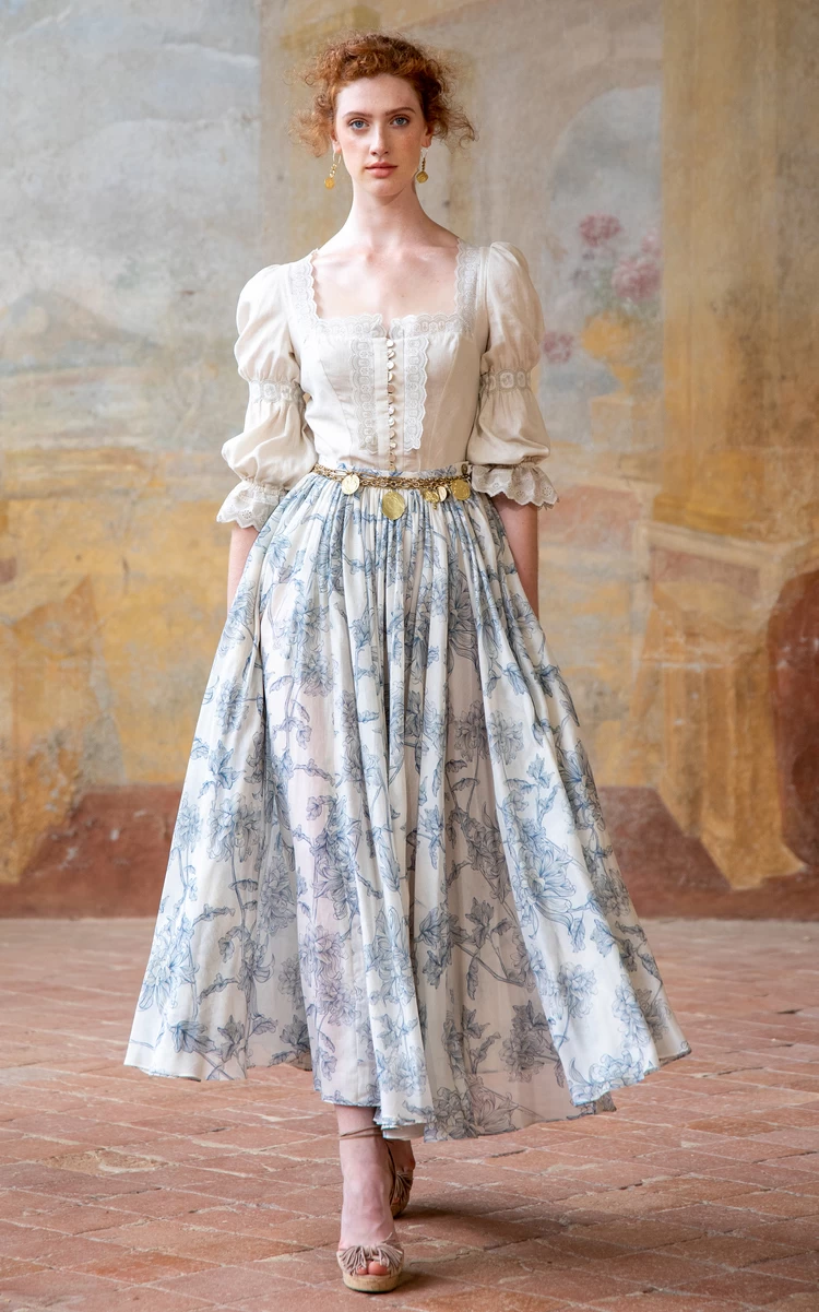 Costanza Ruched Linen-Blend Top 3 Costanza Ruched Linen-Blend Top