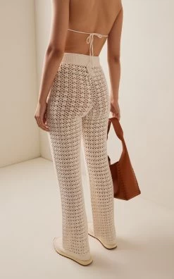 Lucy Crochet Cotton Pants 8 Lucy Crochet Cotton Pants -Lady Fashion Store leset white lucy crochet cotton pants 2